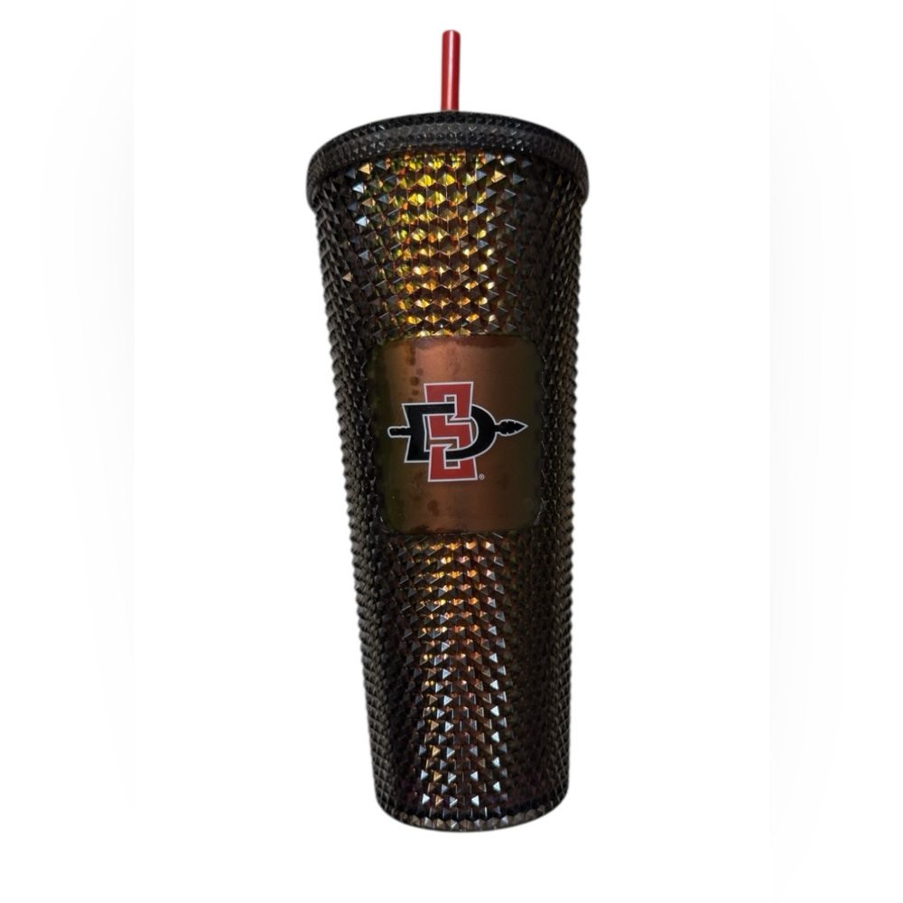 Starbucks San Diego State University (SDSU) Venti Black Studded Tumbler / Cup
